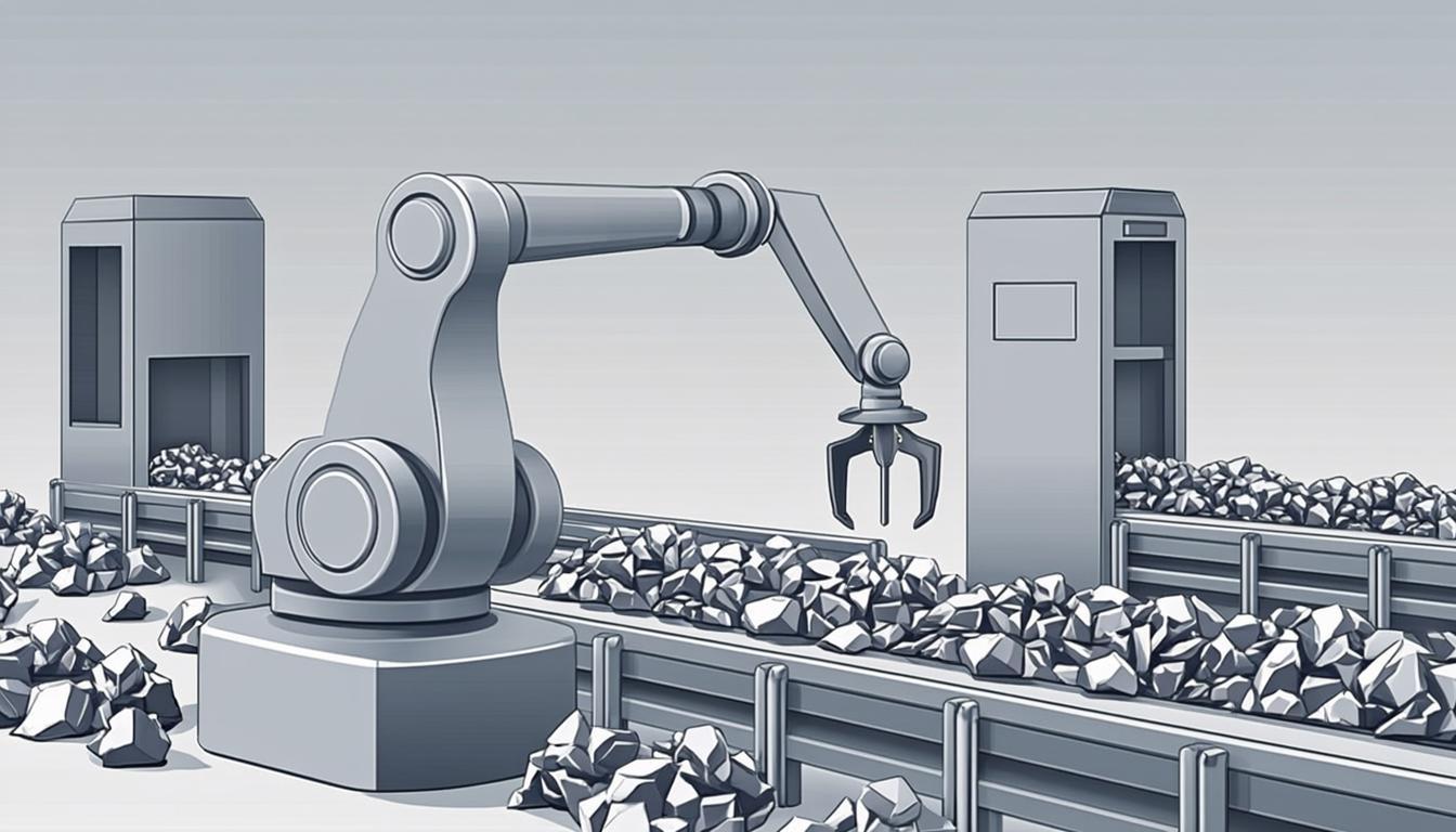 Metal sorting facility automated scrap nickel separation technology