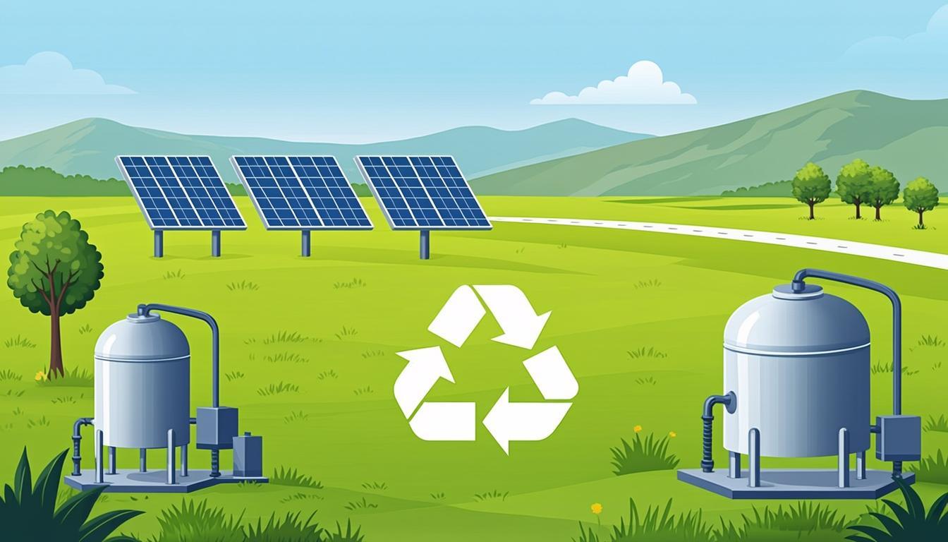 Sustainable green nickel mining recycling solar energy clean