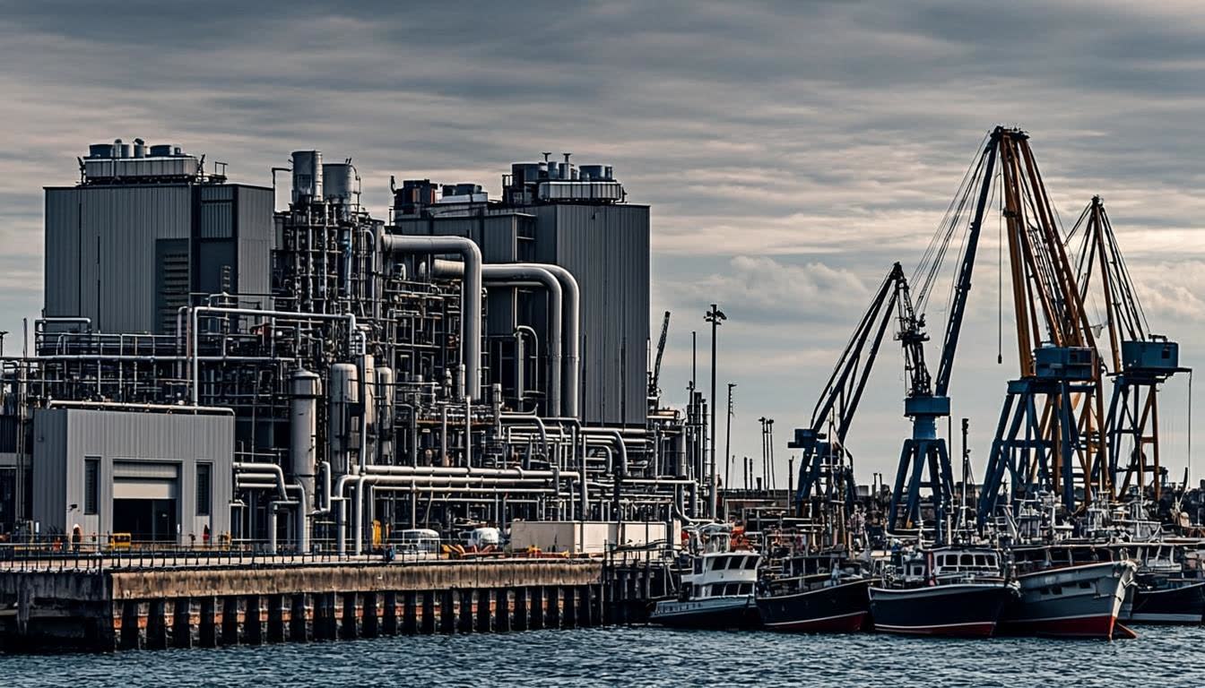 Denmark fish meal factory production facility